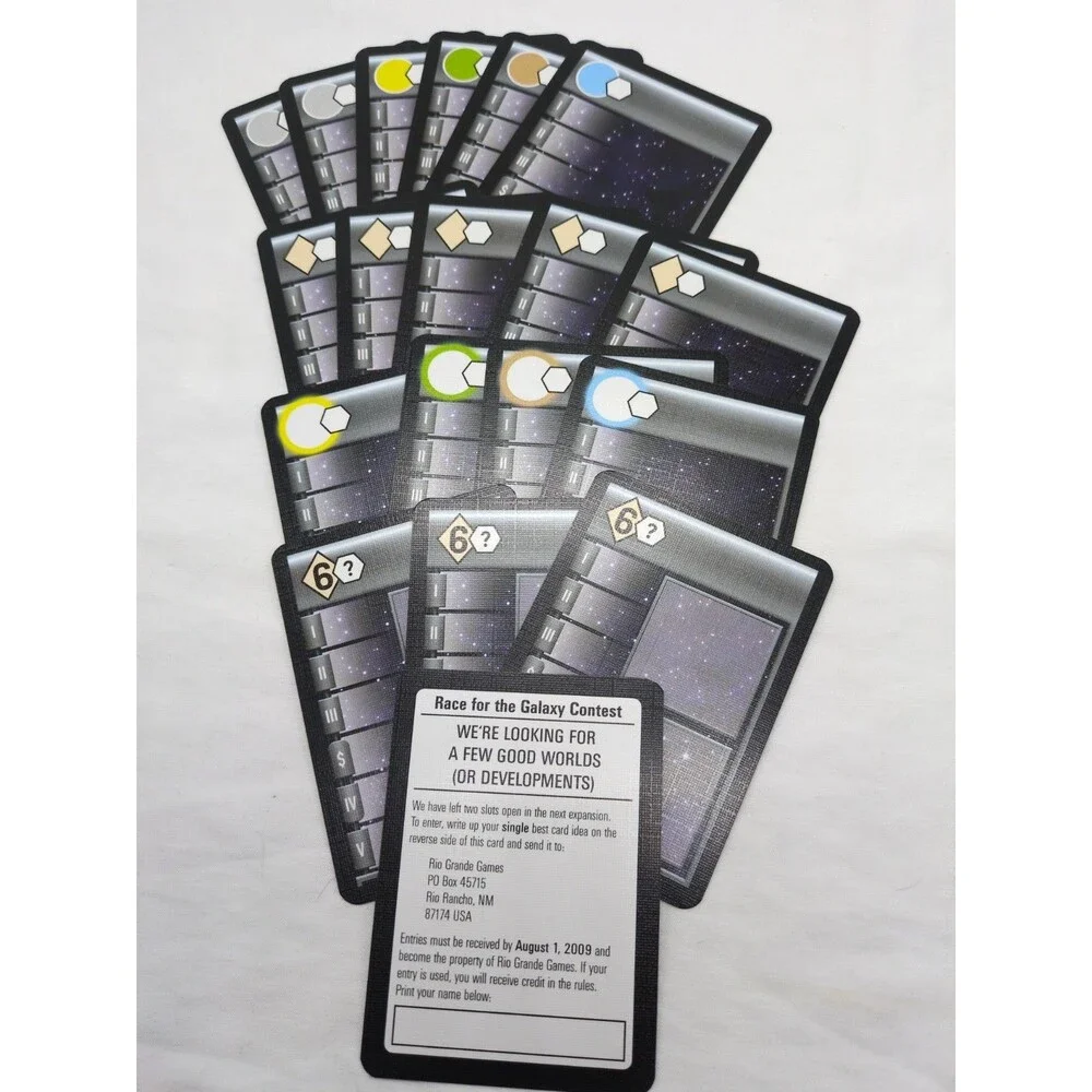 Race For The Galaxy Contest Promotional Cards